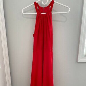 Express Red Halter Dress - Size 4